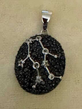 Sterling silver Gemini pendant